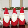 3-Piece Tabletop Ceramic Santa Christmas Decoration