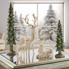 5-Piece Deer Family with Trees Tabletop Holiday Decoration