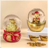 Lunar New Year Wealth and Fortune Water Globes, Set of 2