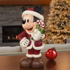 17-Inch Disney Traditions Hand Painted Holiday Mickey Statue