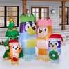 Gemmy 6.3-feet Giant Bluey Heeler Family Christmas Inflatable Scene