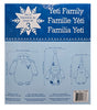 3-Piece Plush Yeti Family Wearing Holiday Decor