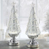 2-Piece 14-inch Lighted Glitter Tree Lantern Table Top Holiday Decor