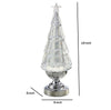 2-Piece 14-inch Lighted Glitter Tree Lantern Table Top Holiday Decor