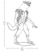 Halloween Motion Activated 7ft Animated Werewolf with LCD Lights
