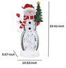 20-inch Tabletop Snowman Water Globe Lantern with LED Lights Holiday Decor