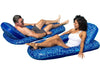 Aqua Luxury Pool Lounger and Tanner 2-pack Blue/Flower
