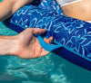 Aqua Luxury Pool Lounger and Tanner 2-pack Blue/Flower