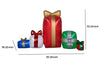 Gemmy Inflatable Fuzzy Gift Box Scene 7.5 FT Length