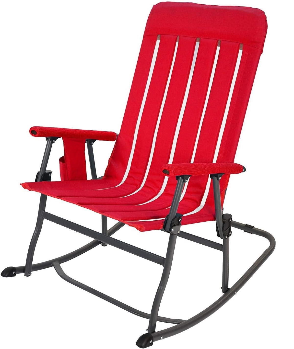 Member's Mark Portable Padded Rocking Chair Red | My Quick Buy