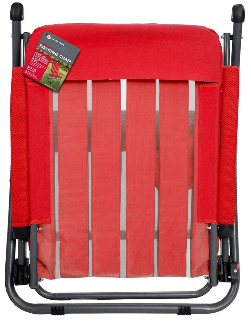 Member's Mark Portable Padded Rocking Chair Red | My Quick Buy