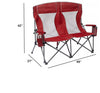 Member's Mark Oversized Double Hard Arm Chair 650-lb Total Weight Capacity Red