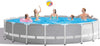 Intex 18ft X 48in Prism Frame Pool Set with Filter Pump, Ladder, Ground Cloth & Pool Cover