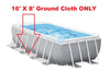 Replacement Intex Ground Cloth 16ft X 8ft X 42in Rectangular Prism Frame Pool