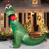 Holiday Time 8.5ft Tall T-Rex with Ornament Christmas Inflatable