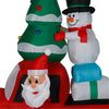 Holiday Time 8 Foot Wide Santa in Red Vintage Truck Holiday Inflatable