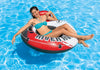 Intex Red River Run 1 Fire Edition Sport Lounge, Inflatable Water Float, 53" Diameter 6 Pack