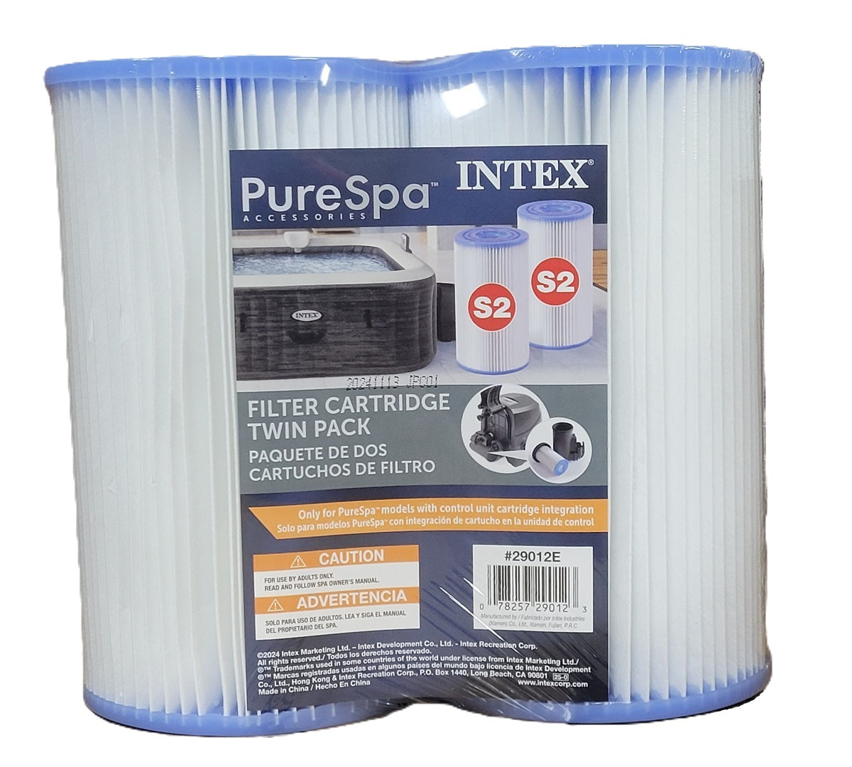 Intex 29012E PureSpa Filter Cartridge Type S2 for Various PureSpa Mode ...