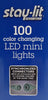 Stay-lit Platinum 100 Color Changing LED Mini Lights 33 ft, Warm White/ Multi-Color