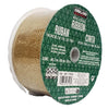 Kirkland Wire Edged Gold Square Metallic Sheer Ribbon 50yd x 2.5in (3-Pack)