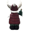 26-inch Moose with Christmas Tree with LED Lights Timer On and Off