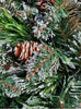 Pre-Lit Battery Operated 40-Inch Decorative Snowflake Wreath with 70 LED Lights