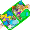 made by me! 30-Piece Sensory Bin with Moldable Sand Dinosaurs Ages 3 and Older