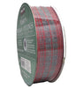 Kirkland Signature Wire Edged Red and Blue Plaid Ribbon 50 yards 1.5 inches