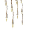 GE Energy Smart 150-Count Constant White Faceted LED Plug-In Icicle Lights