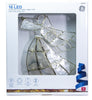 GE 10-inch 16-Light Capiz Angel Tree Topper Off-White with Clear Lights