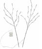 Evergreen LED Silver Posable Branches with 40 Pure White LED Bubble Lights