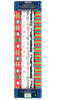 Kirkland 4 Roll Christmas Gift Wrap 180 Total sq ft Red/White/Silver/Striped