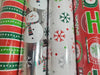 Kirkland 4 Roll Christmas Gift Wrap 180 Total sq ft Red/White/Silver/Striped