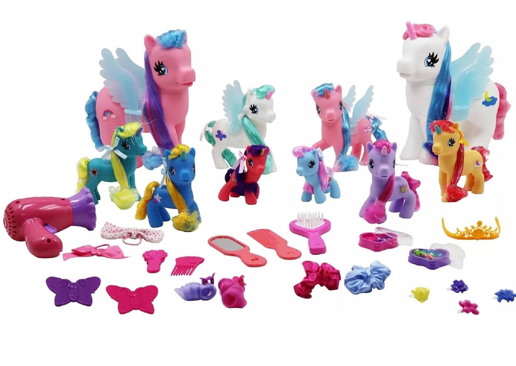 Member's Mark Unicorn Family Playset with 48-Pieces