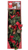 Member's Mark Pre-Lit 9-FT Decorated Red Garland with Warm White LED Lights