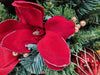 Member's Mark Pre-Lit 9-FT Decorated Red Garland with Warm White LED Lights