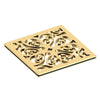 Newport Brass 233-405-01 4" Square Shower Drain Forever Brass