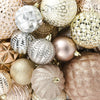 Member's Mark 76-Count Shatterproof Ornament Collection Neutral Luxe