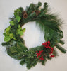 Member's Mark Pre-Lit Battery Operated 26" Holiday Wreath and Garland Set
