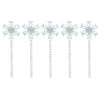 Member's Mark 5-Count Snowflake Pathway LED Lights 210 Cool White 6.6 Feet