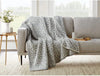 Members Mark Luxury Cozy Knit Throw Collection 60in X 70in Asher Leopard Gray