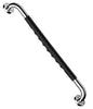 iMomwee 24-inch Chrome Shower Grab Bar with Black Rubber Anti-Grip 2-pack