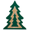 Decorative Nesting Wooden Holiday Trees 3-Pack Green 17.8", 13.4", 8.6"