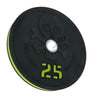 Tribe WOD Pound Bumper Plate 25 Pound Gym Weight Rubber and Steel