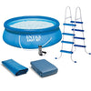 Intex 15ft X 48in Easy Set Pool Set with Filter Pump, Ladder, Ground Cloth & Pool Cover