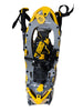 ALPTREK Pro Snowshoe Kit with Sawtooth Grip, Poles, Case Yellow/Small