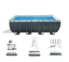 Intex 18ft X 9ft X 52in Ultra XTR Rectangular Pool Set with Sand Filter Pump