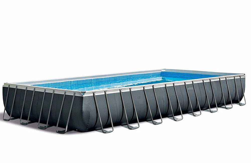 Intex Ultra 24ftX12ftX52in XTR Rectangular Metal Frame Swimming Pool Set w/Pump Filter