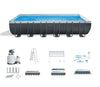 Intex 24' X 12' X 52" Ultra XTR Rectangular Metal Frame Swimming Pool Set w/Pump Filter
