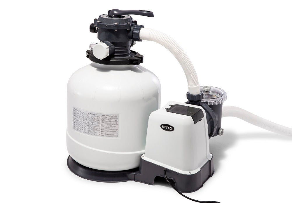 Intex Krystal Clear Sand Filter Pump for Above Ground Pools 16-inch with GFCI